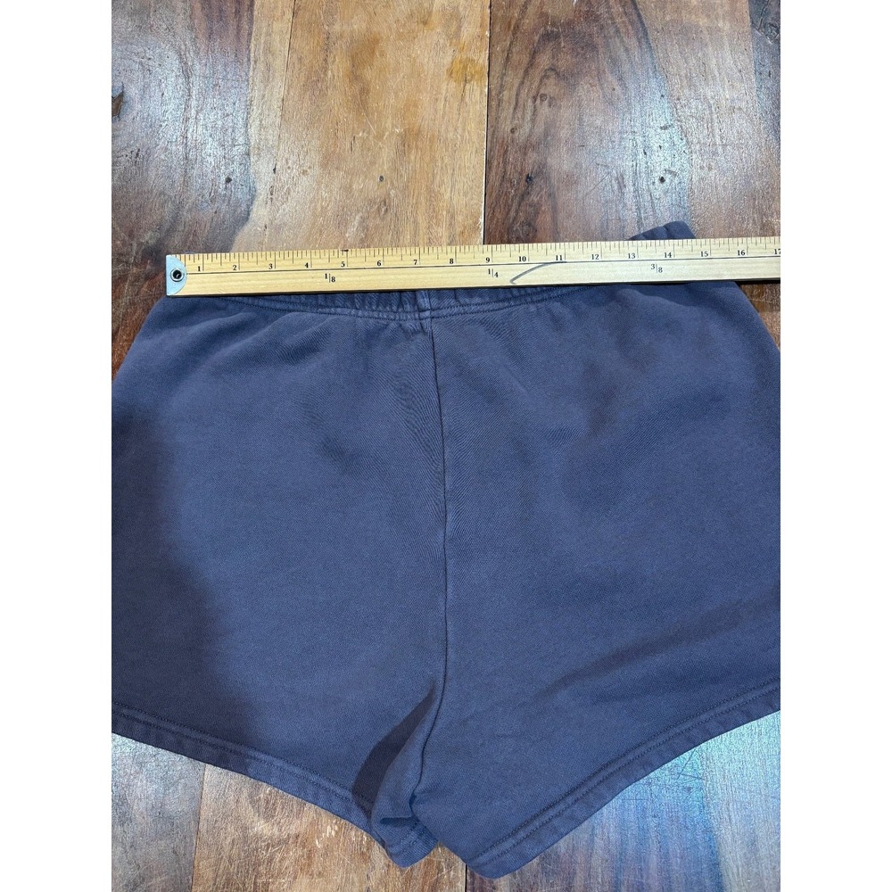 Aritzia TNA Sweatfleece Shorts Womens' Med purple grey cozy cotton fleece pullon - Picture 4 of 12